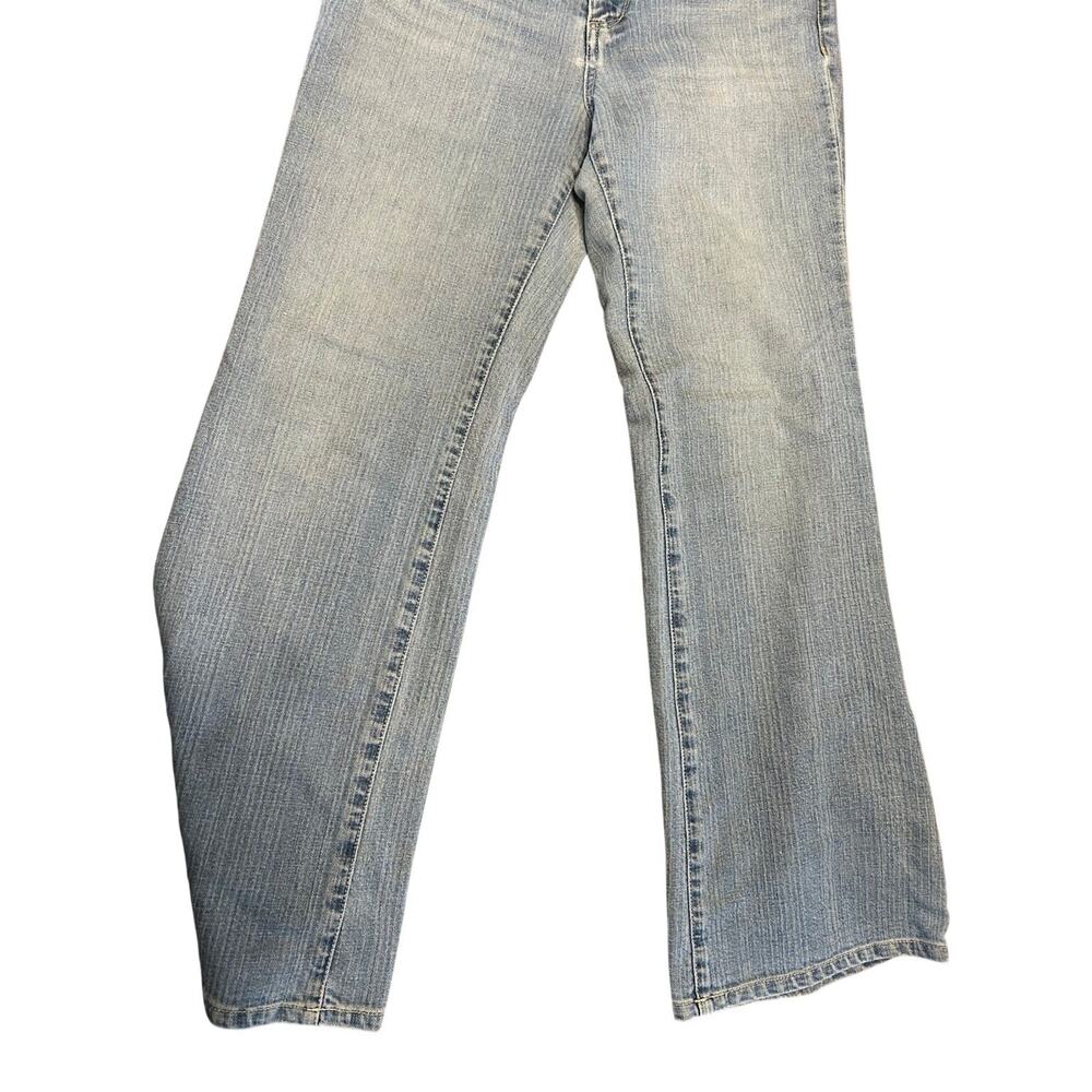 Seven7 Premium Denim Flare Jeans Women Size 8 Light Wash Stretch Blue Denim